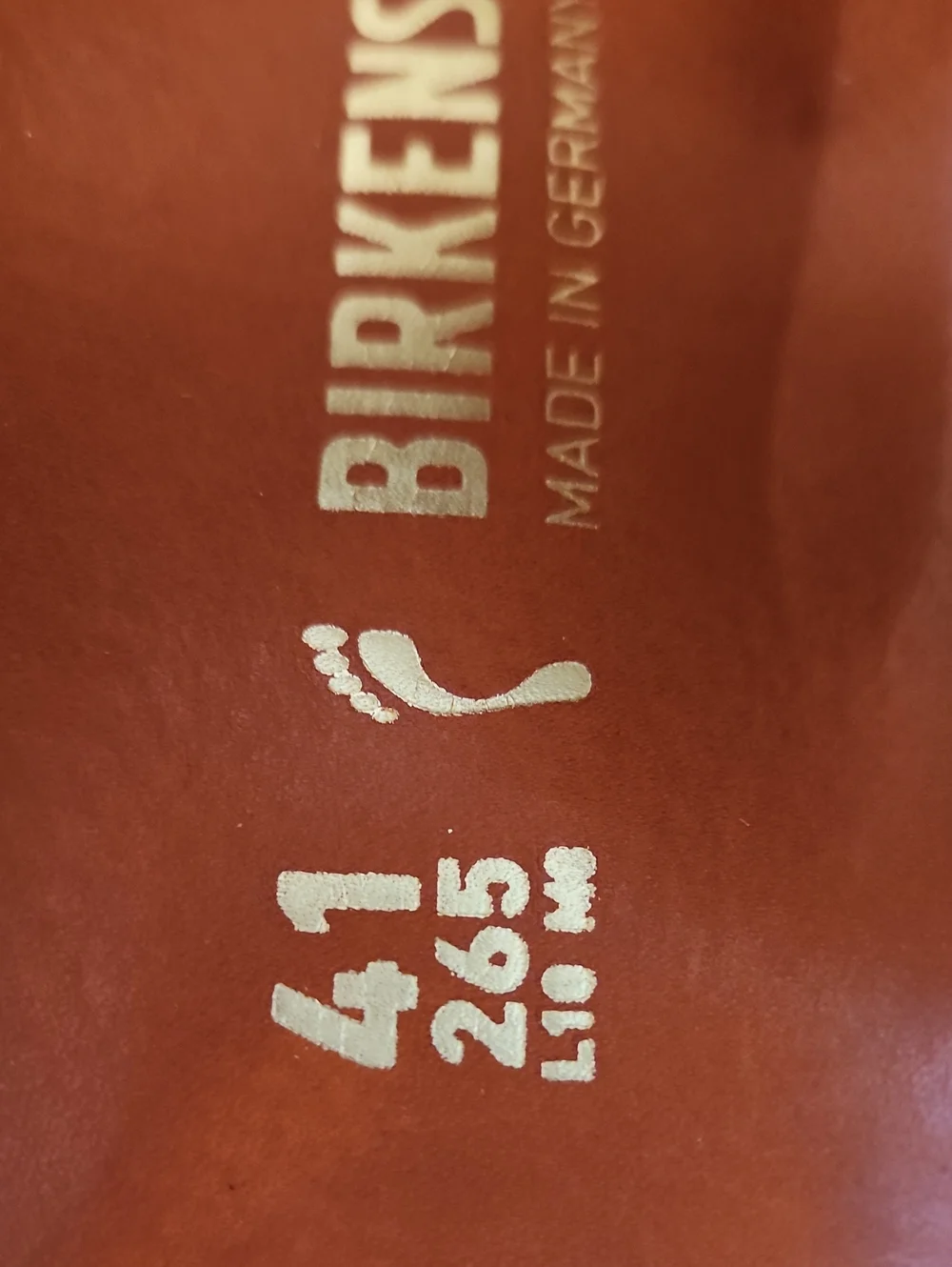 Birkenstock Arizona Big BuckleNatural Leather Oiled Burnt Orange Size 41